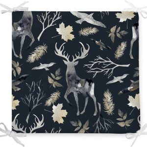 Vánoční podsedák s příměsí bavlny Minimalist Cushion Covers Wild Forest
