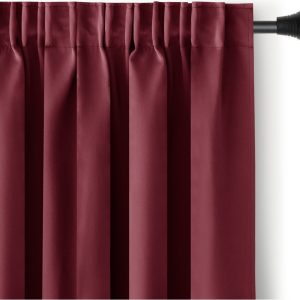 Vínový zatemňovací termo závěs 140x270 cm Pleat – Restilo