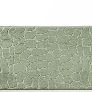 Zelená koupelnová předložka 50x120 cm Ricochet – douceur d'intérieur