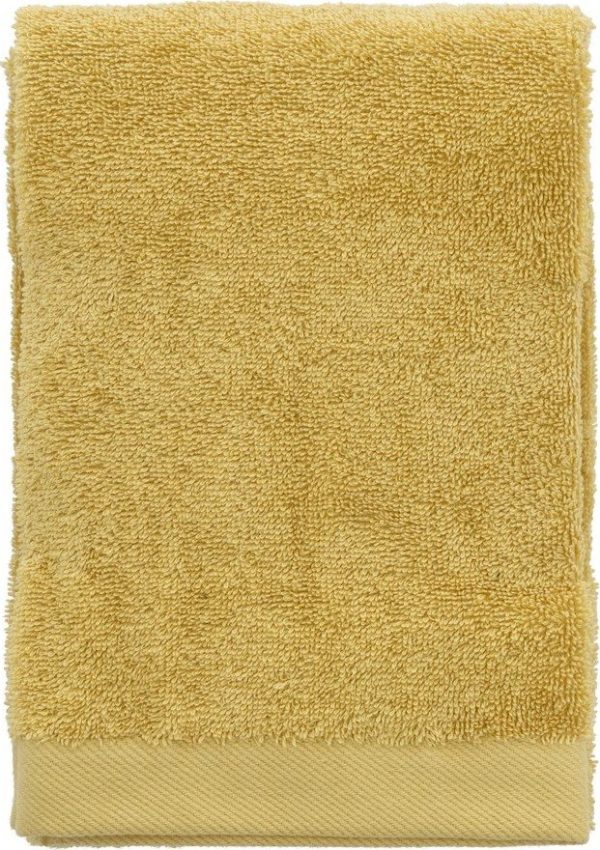 Žlutý ručník z bio bavlny 50x100 cm Comfort – Södahl