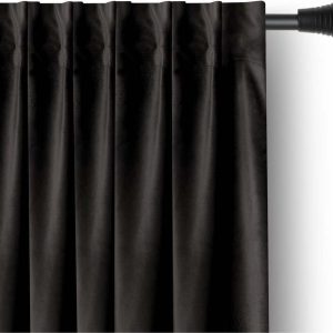Černý sametový dimout závěs 140x270 cm – Restilo