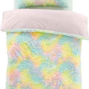 Dětské povlečení na dvoulůžko z mikroplyše 200x200 cm Rainbow Cuddly – Catherine Lansfield