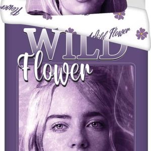 Fialové bavlněné dětské povlečení na jednolůžko 200x140 cm Billie Eilish – Jerry Fabrics