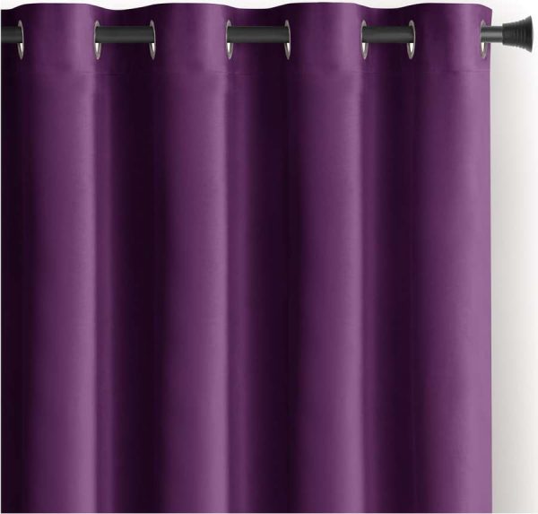 Fialový sametový dimout závěs 140x270 cm Eyelets – Restilo