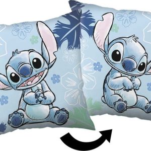 Fleecový dětský polštářek 40x40 cm Lilo and Stitch "Blue" – Jerry Fabrics