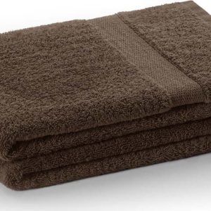 Hnědý froté bavlněný ručník 30x50 cm Marina – DecoKing