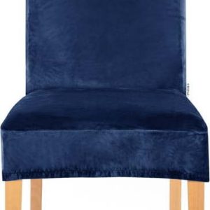 Modrý napínací potah na židli 48 cm Sento – Restilo