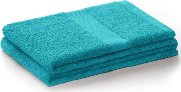 Modrá/tyrkysová froté osuška s příměsí bambusu 70x140 cm Bamby – DecoKing