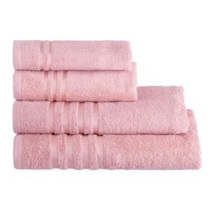 Růžová froté bavlněná osuška 70x140 cm Simple – Casa Selección