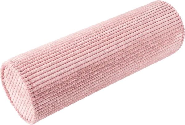 Růžový manšestrový dětský pohovkový polštář Roll – Wigiwama