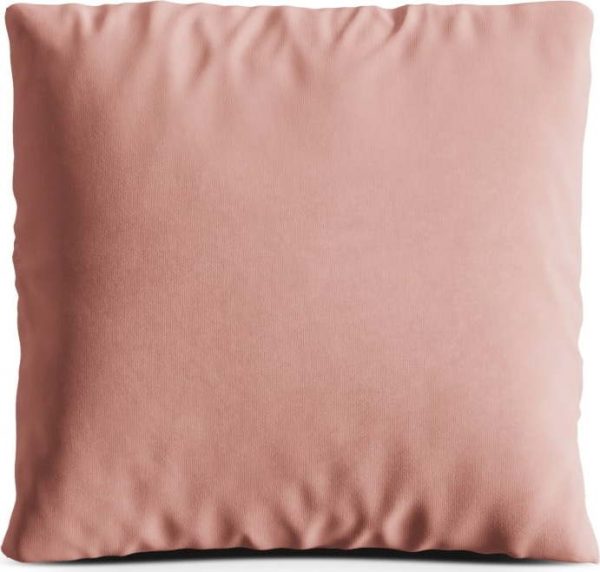 Růžový sametový polštář na gauč Kemi – Cosmopolitan Design