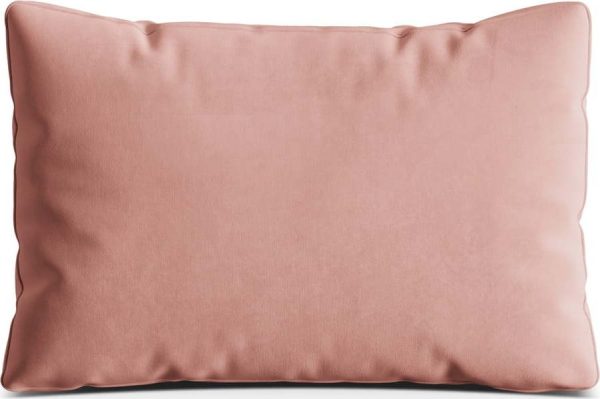 Růžový sametový polštář na gauč Kemi – Cosmopolitan Design