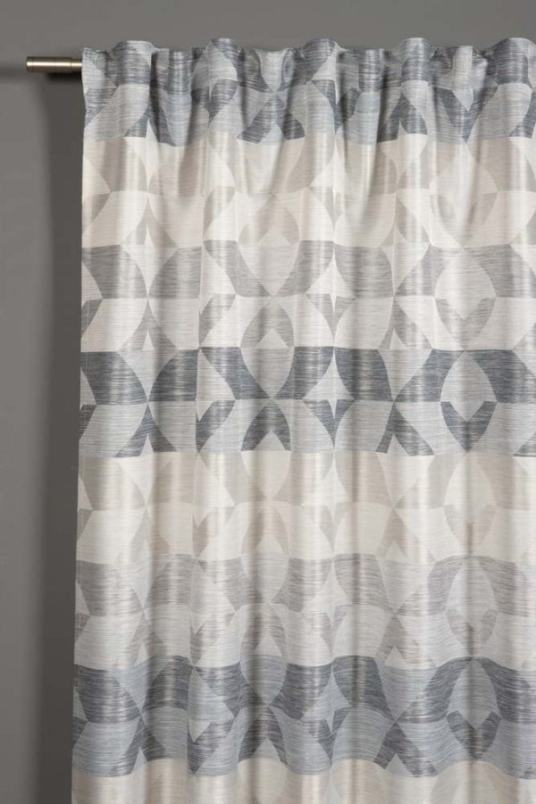 Šedá záclona 245x140 cm Jacquard - Gardinia