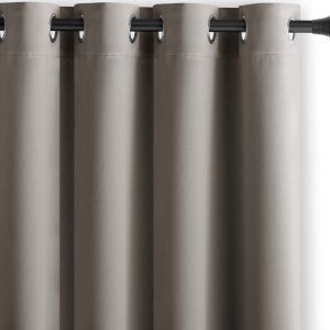 Šedobéžový zatemňovací závěs 140x245 cm Eyelets – Restilo