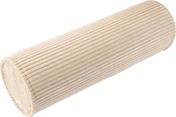 Světle hnědý manšestrový dětský pohovkový polštář Roll – Wigiwama