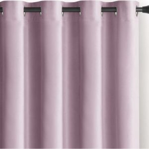 Světle růžový sametový dimout závěs 140x270 cm Eyelets – Restilo