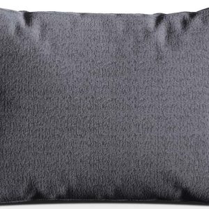 Tmavě šedý polštář na gauč z textilie bouclé Kemi – Cosmopolitan Design