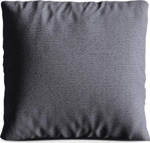 Tmavě šedý polštář na gauč z textilie bouclé Kemi – Cosmopolitan Design