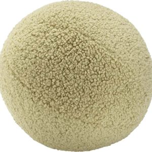 Zelený dětský pohovkový polštář z textilie bouclé Ball – Wigiwama