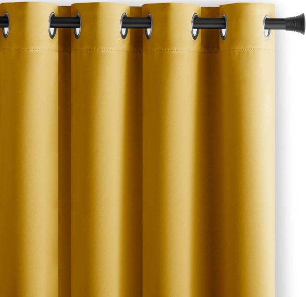 Žlutý zatemňovací závěs 140x270 cm Eyelets – Restilo