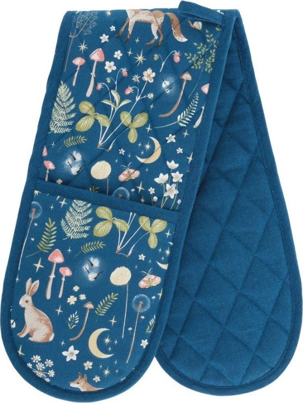 Bavlněná dvojitá kuchyňská chňapka Enchanted Twilight Animals – Catherine Lansfield