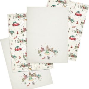 Bavlněné utěrky v sadě 4 ks 50x70 cm Christmas Town – Catherine Lansfield