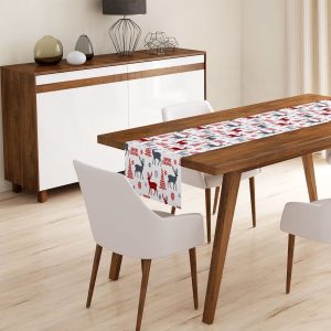 Běhoun na stůl s vánočním motivem 40x140 cm Snowflakes – Mila Home
