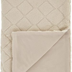 Béžová deka z mikroplyše 130x170 cm Cosy Diamond – Catherine Lansfield