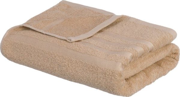 Béžová froté bavlněná osuška 100x150 cm Simple – Casa Selección