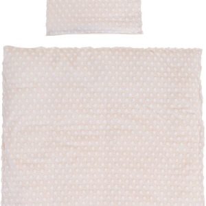 Béžové dětské povlečení do postýlky s příměsí bavlny 80x80 cm Frosty Almond – Roba