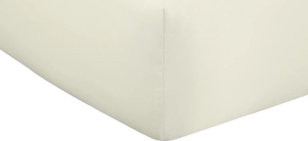 Béžové napínací saténové prostěradlo 135x190 cm Silky Soft – Catherine Lansfield