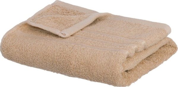 Béžový froté bavlněný ručník 50x100 cm Simple – Casa Selección