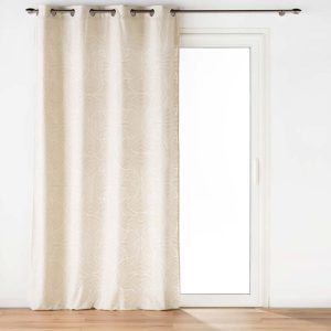 Béžový sametový závěs 135x260 cm Eva – douceur d'intérieur