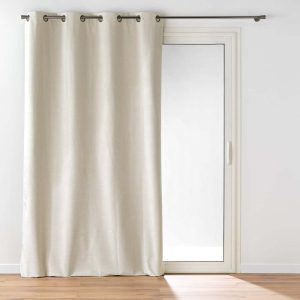 Béžový sametový závěs 140x260 cm Olympe – douceur d'intérieur