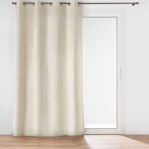 Béžový sametový závěs 140x260 cm Swing – douceur d'intérieur