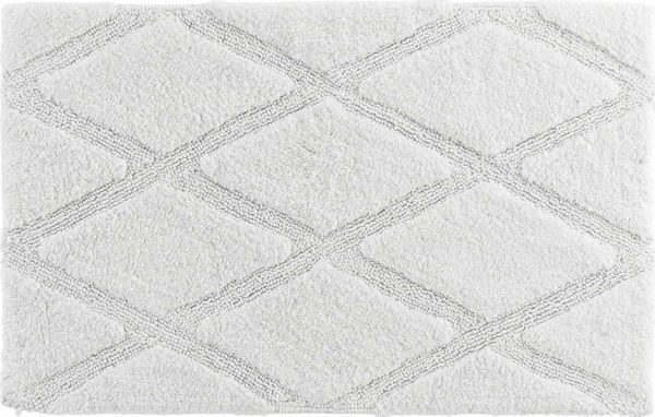 Bílá koupelnová předložka 50x80 cm Thais – douceur d'intérieur