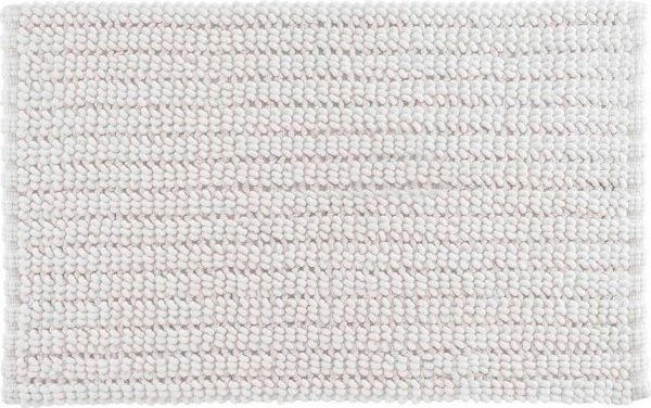 Bílá koupelnová předložka 50x80 cm Voltis – douceur d'intérieur