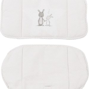 Bílá vložka do jídelní židličky Fox & Bunny – Roba