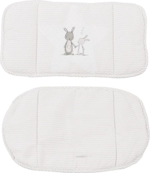 Bílá vložka do jídelní židličky Fox & Bunny – Roba