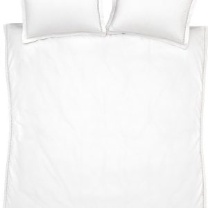 Bílé bavlněné povlečení na jednolůžko 135x200 cm Oxford Lace Trim – Bianca