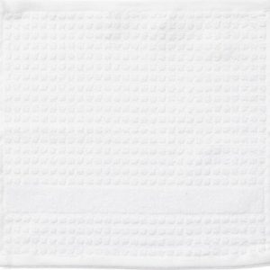 Bílý froté ručník z Bio bavlny 30x30 cm Check – JUNA