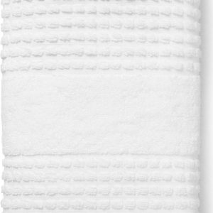 Bílý froté ručník z Bio bavlny 50x100 cm Check – JUNA