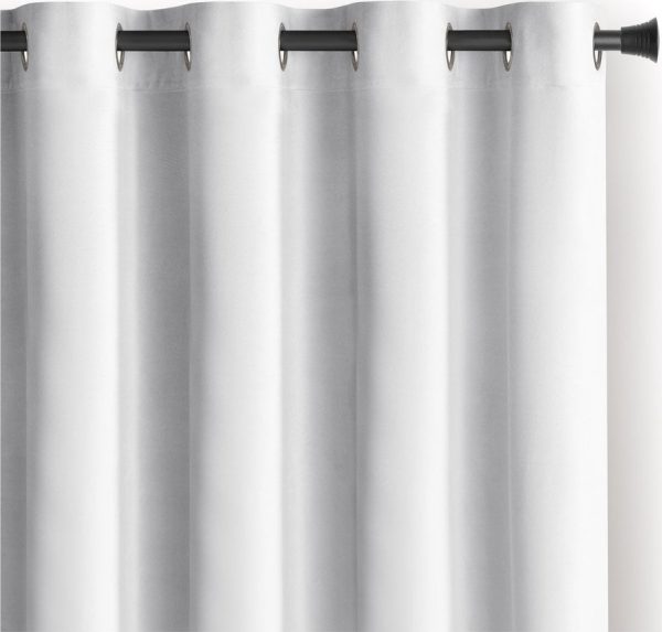 Bílý sametový dimout závěs 140x270 cm Eyelets – Restilo