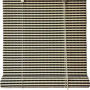 Černá/v přírodní barvě bambusová roleta 200x160 cm Vela – Gardinia