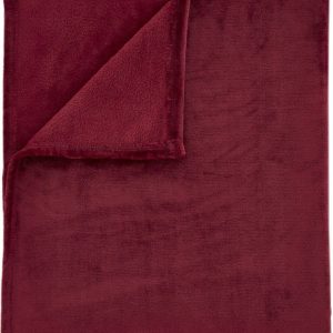Červená deka z mikroplyše 130x170 cm Raschel Velvet – Catherine Lansfield