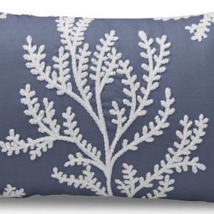 Dekorační polštář 30x50 cm Coral Leaf Embroidered – Catherine Lansfield