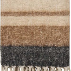 Hnědá deka s příměsí vlny 130x170 cm Carmel – House Nordic
