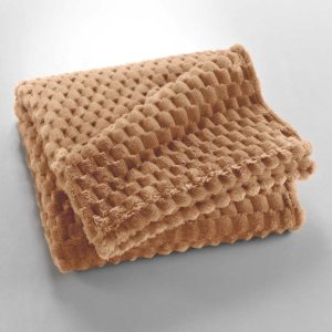 Hnědá deka z mikroflanelu 125x150 cm Mini Frosty – douceur d'intérieur