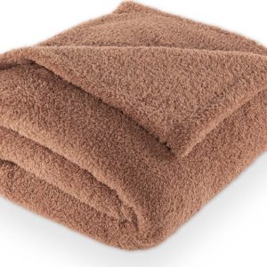 Hnědá deka z mikroplyše 150x200 cm Cocoon – Tiseco Home Studio