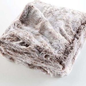Hnědá deka z umělé kožešiny 180x220 cm Antartic – douceur d'intérieur